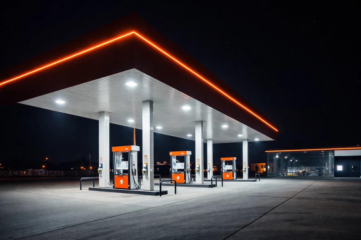 Современная АЗС в Казахстане